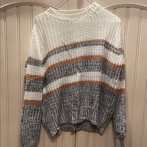SHEIN Multicolor Striped Knit Sweater